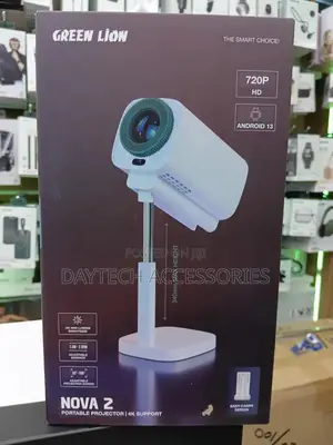 Green Lion Nova 2 Portable Projector Compact Led Home Cinema.