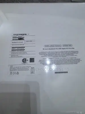 New Laptop Apple MacBook Pro M1 16GB Apple M1 Pro SSD 512GB