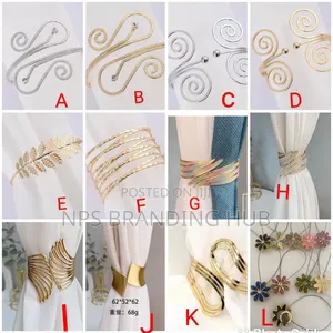 Metallic Buckle Curtains Holders Zy