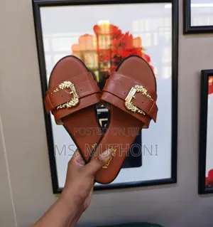  Versace Jeans Couture Logo Buckle Sandal Size 37-41