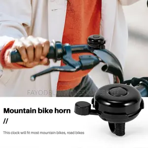 Aluminum Bike Bell – Loud Clear Ring (Black)