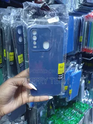 Infinix Navy Blue Protective Phone Back Case