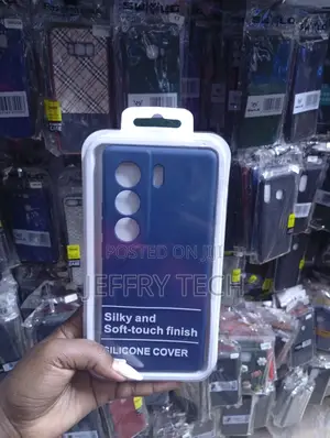 Tecno Camon 40 Blue Silicone Cover