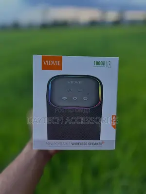 This Is a Vidvie Sp929 Mini Portable Wireless Speaker in Black