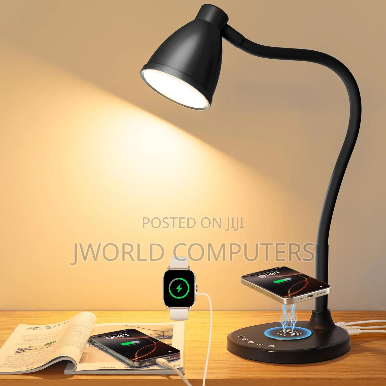 "Ldnio Fast Wireless Charging Desk Lamp Desk Lamp + Wireless Charging