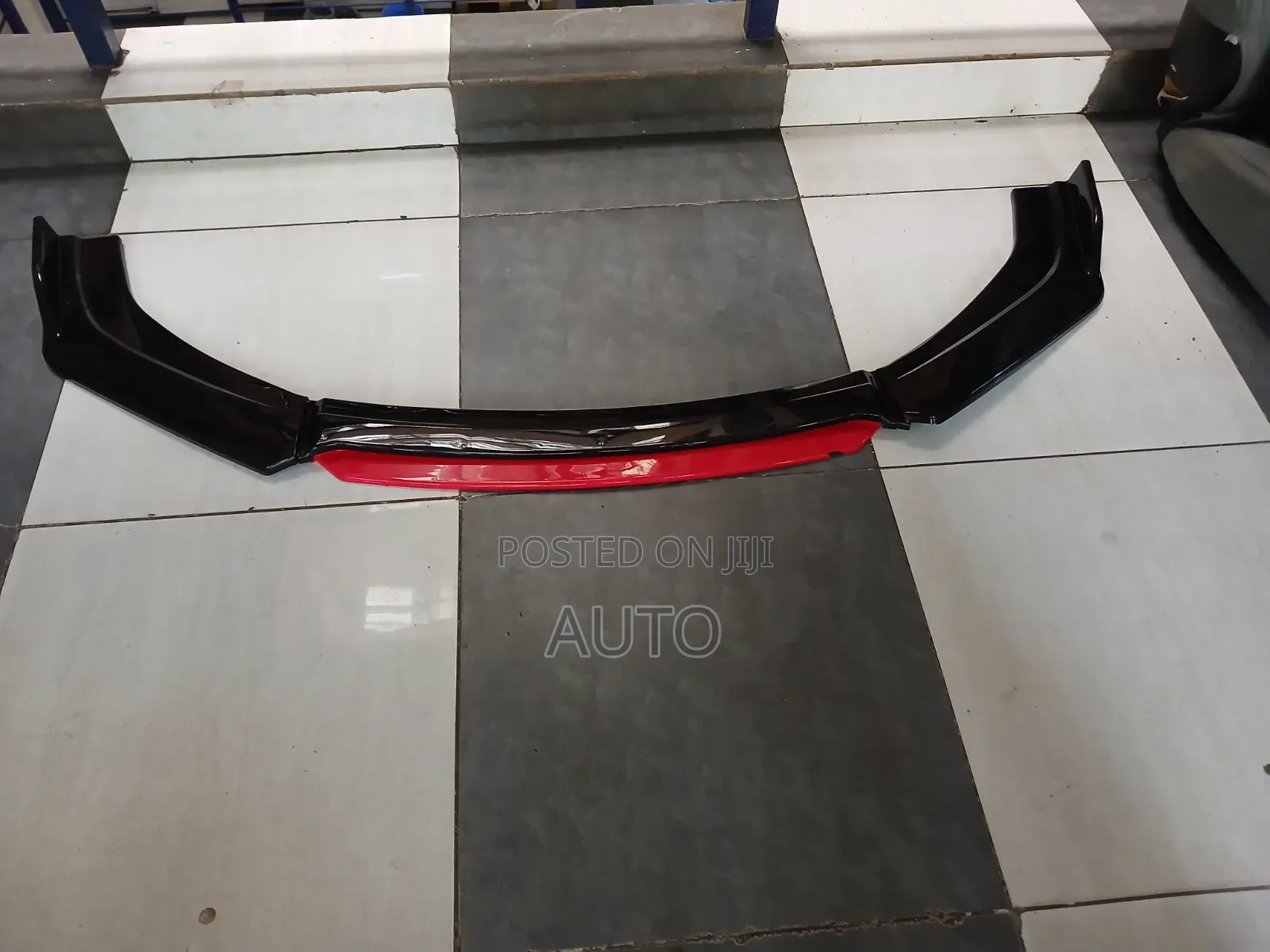 Car Front Lip Spoiler – Universal Bumper Protector (Black/Red/Silver)