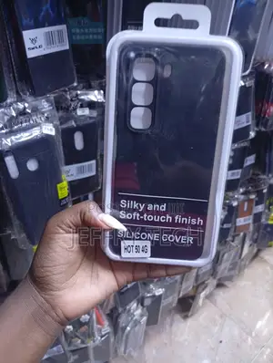 Infinix Hot 50 Matte Black Finish Silky and Soft-Touch Case