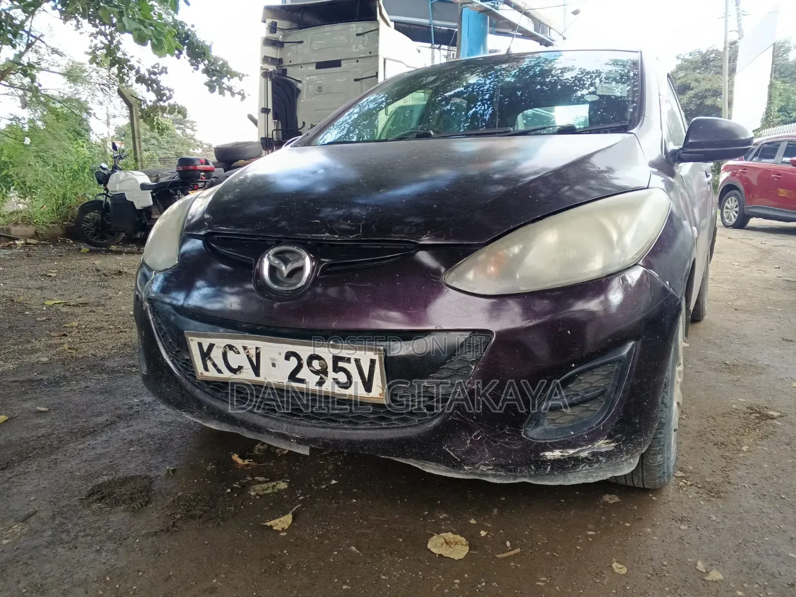 Mazda Demio 2012 Maroon