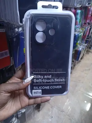 Xiaomi Redmi Note 14 4g Silky, Soft-Touch Finish Black Silicone Cover