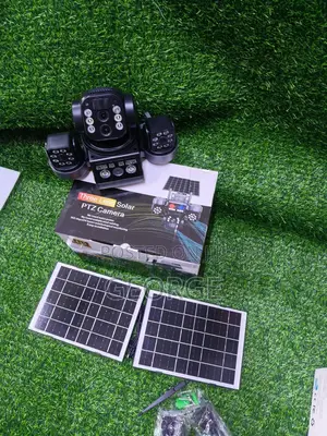 V380 4g Triple Lens Dual Pannel Security Solar Camera