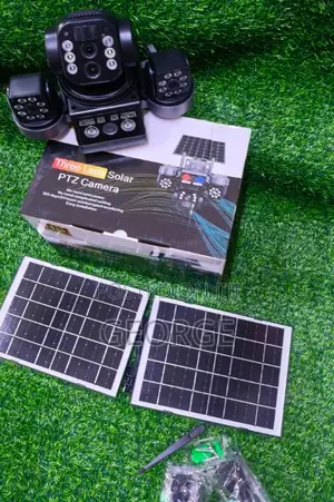 V380 4g Triple Lens Dual Pannel Solar Camera
