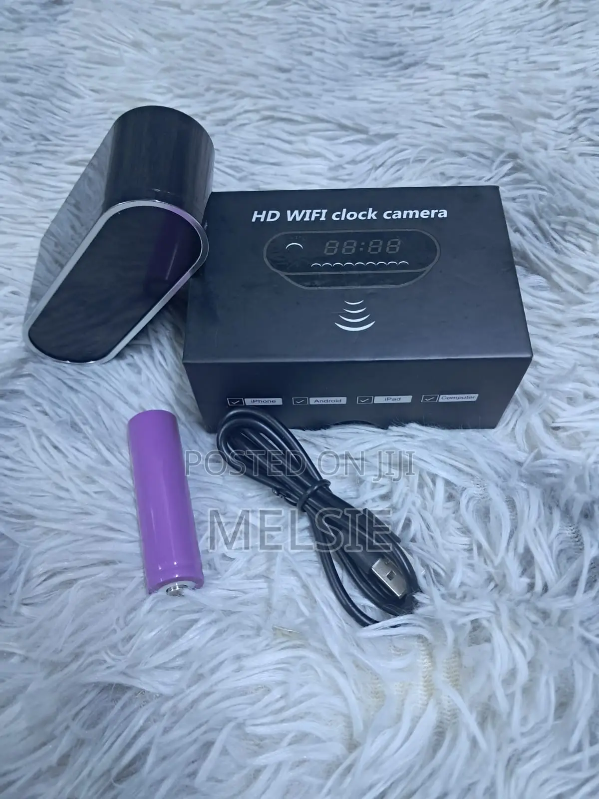 Discreet Table Clock Camera – Remote Monitoring via Lookcam App