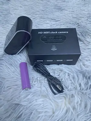 Discreet Table Clock Camera – Remote Monitoring via Lookcam App