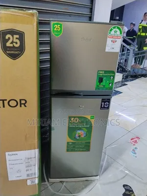Syinix 137 Litres Double Door Fridge With 3 Star2 Year Warranty