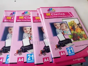 Clarion Water Proof Plain Glossy Photo Paper A4