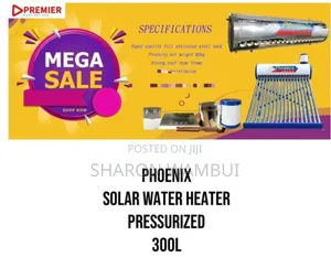 Phoenix 300l Pressurized Solar Heater/300l Solar Water Heater