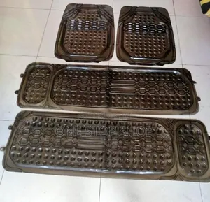 Clear Smoked PVC Floor Mats Typically Designed for 7 Seater Cars