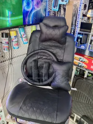 Front Rear Seat Cover Durable Pu Leatherwith Decorative Diamond Stitch