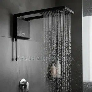 Lorenzetti Acqua Storm Ultra Instant Shower Water Heater Black /Chrome