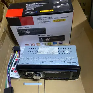 606 Compact 1 Din Car Mp3 Player With Fm Radio and Bright Led Display