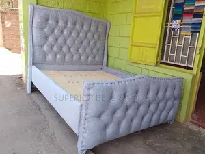 Grey Modern Chester Bed 5 by 6