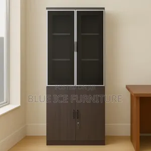 Executie Half Glass Cabinet-Wood