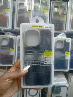 Phone Case for the iPhone 14 Pro Max a Carbon Fiber Style Design.