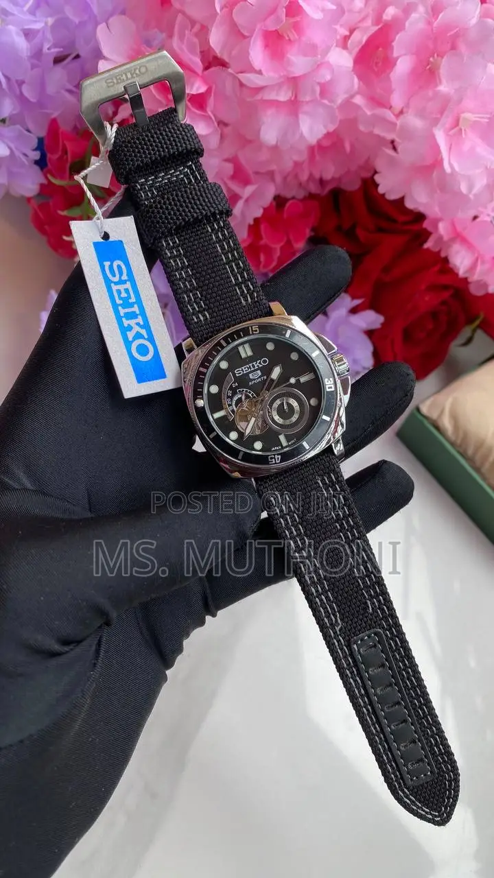 Skeleton Dial Seiko 5 Sports Automatic Watch