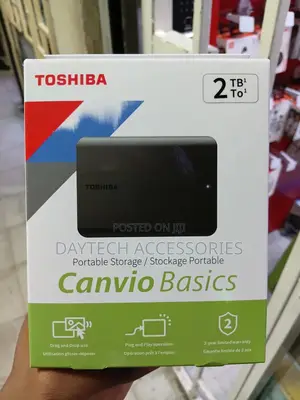 This Is a Toshiba Canvio Basics 2tb Portable External Hard Drive.