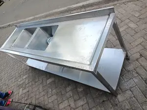 Ss Heavy Duty Commercial Double Bowl Sink