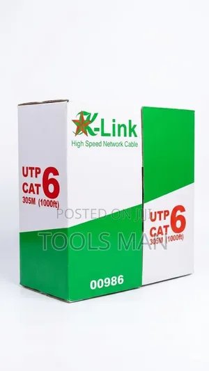 K-Link Utp Cat6 Networking Cable - 305m (1000ft) Roll.