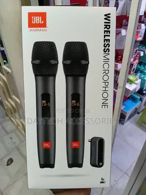 JBL Partybox Wireless Dual Microphone Set Rechargeable Receiver.