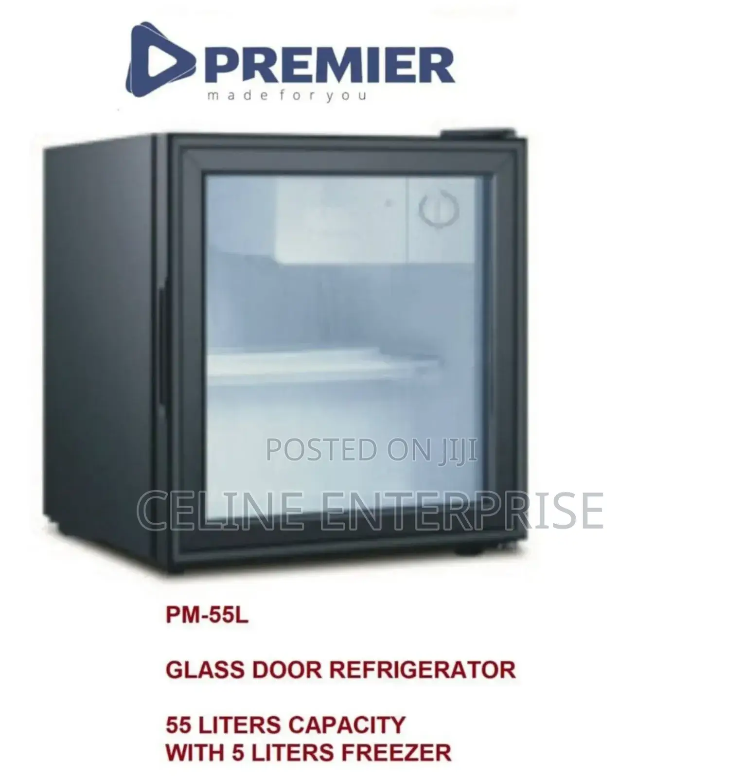 Premier 55l Glass Door Fridge