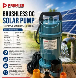 Premier Brushless Dc Solar Pump Output 1100w