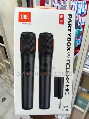 JBL Partybox Wireless Microphone Set 2.4ghz Digital Mic for Partybox.
