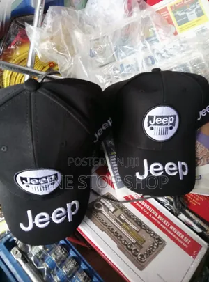 Classic Jeep Grill Logo on Brim and Sides Baseball Caps