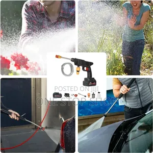 Cordless Pressure Washer With 2lithium Battery, Adjustable Nozzles