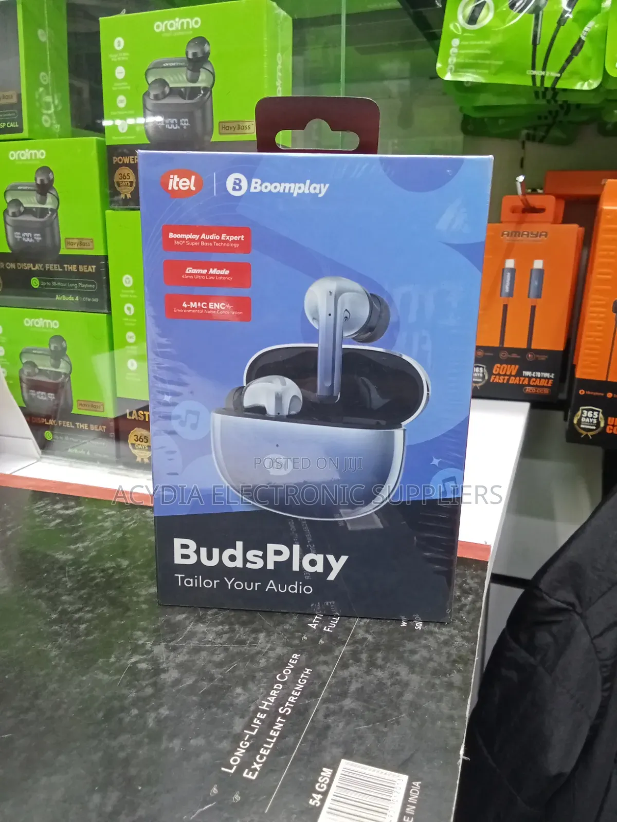 Itel Budsbass Deep Noise Cancellation Bluetooth Earbuds