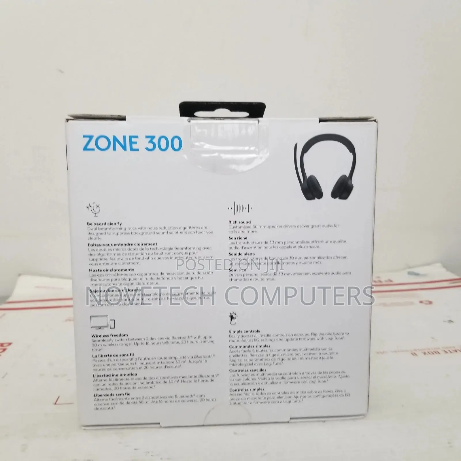 Logitech Zone 300 Wireless Headset Pc , Mac, Chrome, Linux, Ios Black
