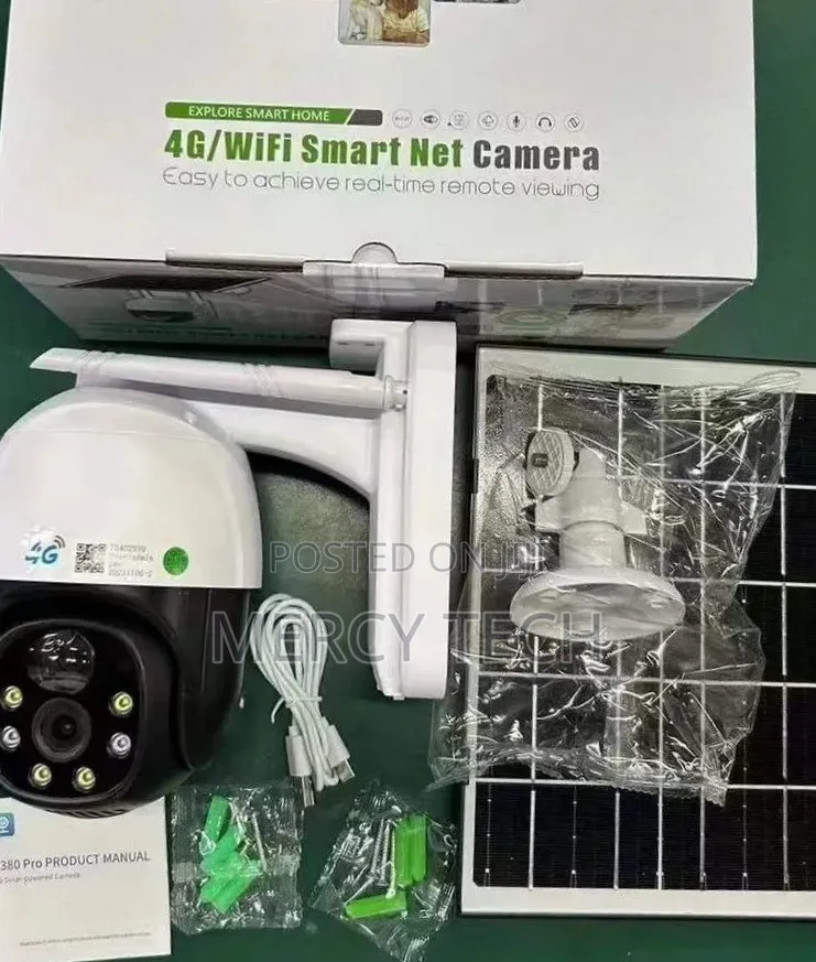 V380 Pro 4g/Wifi Solar-Powered Net Camera