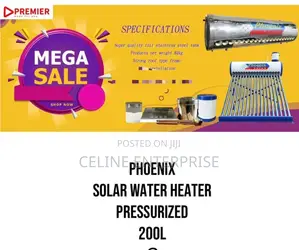 Phoenix Solar Water Heater Pressurized 200l