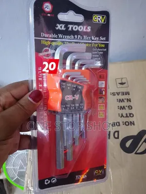 9pc Chrome Vanadium Durable Hex Key Set