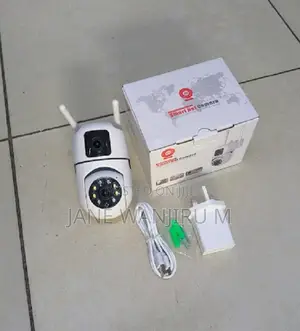 Dual Lens Wifi PTZ Camera - 2 Screens, 360° Coverage