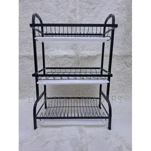 3-Layer Carbon Steel Kitchen Dish Rack