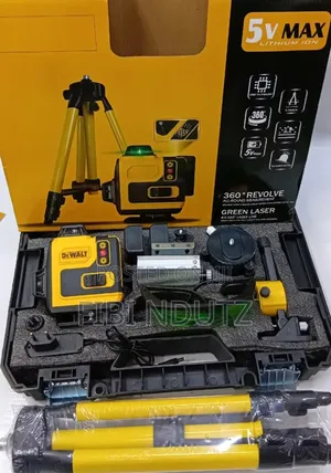 New Dewalt Laser Level With Two Rechargeable Batteries and a Charger