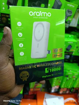 Oraimo Magpower 15 10000mah Wireless and Wired Power Bank