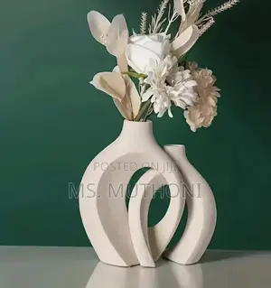 Nordic-Style Hollow Ceramic Vases