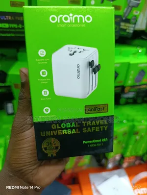 Oraimo Poweromni 251 2500w Multi-Plug Travel Converter