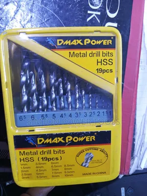 19pc Dmax Power Metal Drill Bits