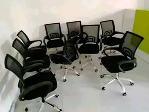 Black Swivel Mesh Office Chairs